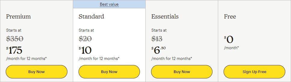 Mailchimp Pricing, Extra Costs, and Best Value Features 2024 Mailchamp Pricing Plans - Starting Prices